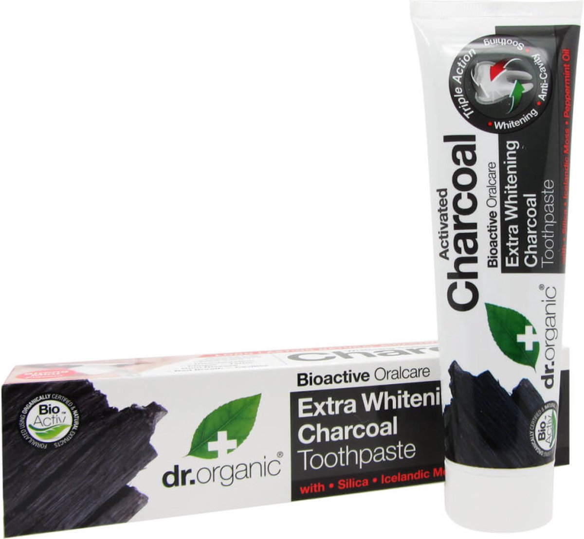 Dr Organic Pasta De Dientes Blanqueante De CarbÃ³n Activado