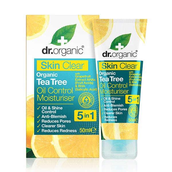 Skin Clear Organic Tea Tree Oil Control Moisturizer 5In1