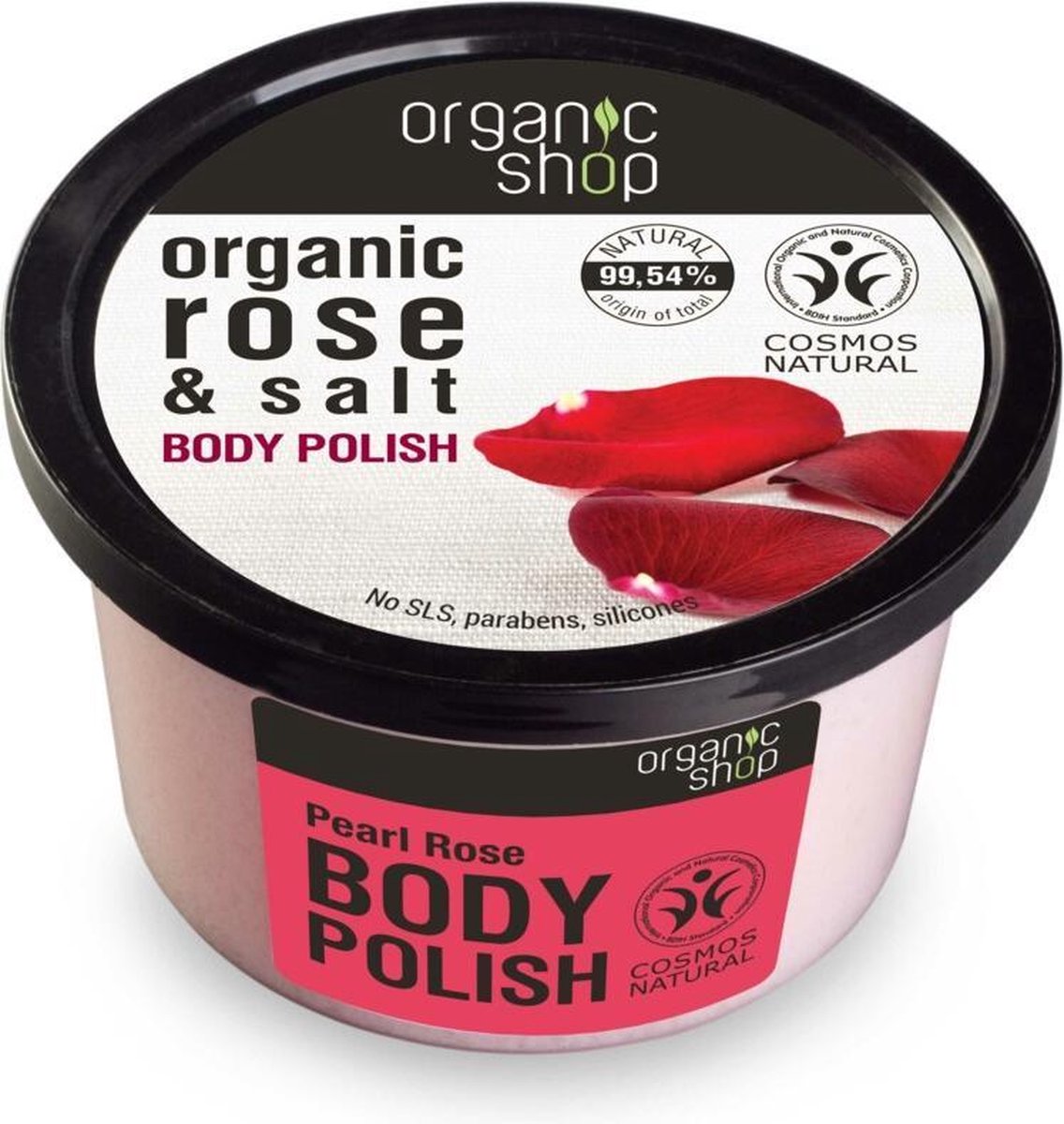 Organic Shop Foamy Body Polish Pearl Rose
