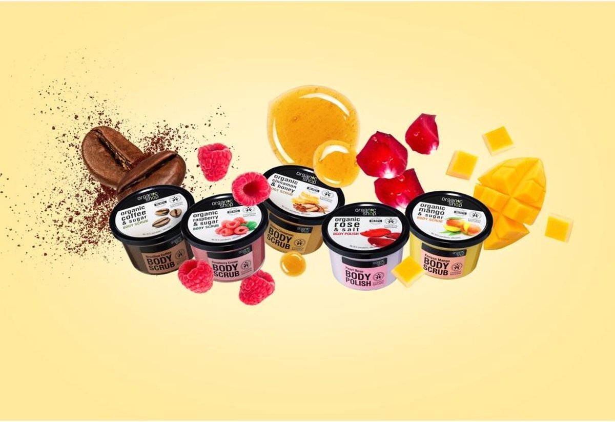 Organic Shop Foamy Body Scrub Brazilian Coffee