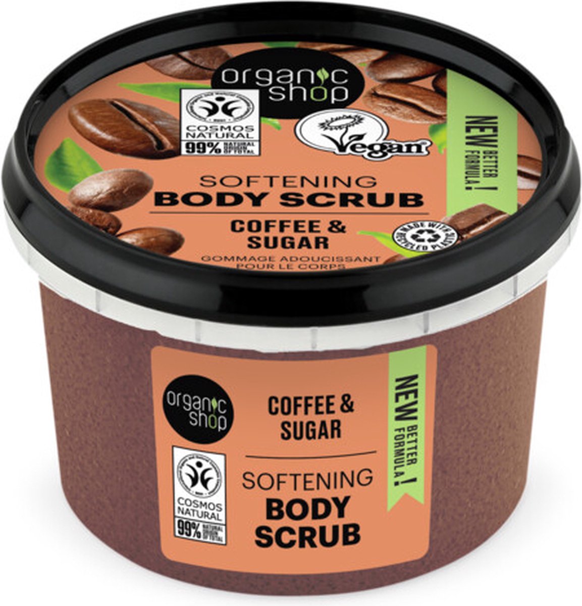 Organic Shop Foamy Body Scrub Brazilian Coffee