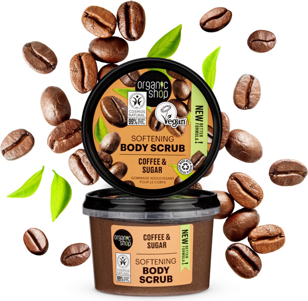 Organic Shop Foamy Body Scrub Brazilian Coffee