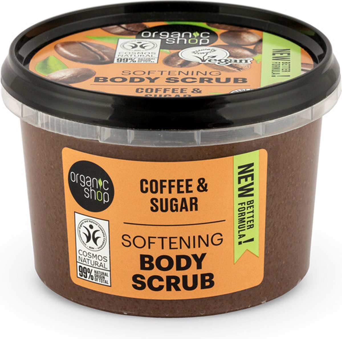 Organic Shop Foamy Body Scrub Brazilian Coffee