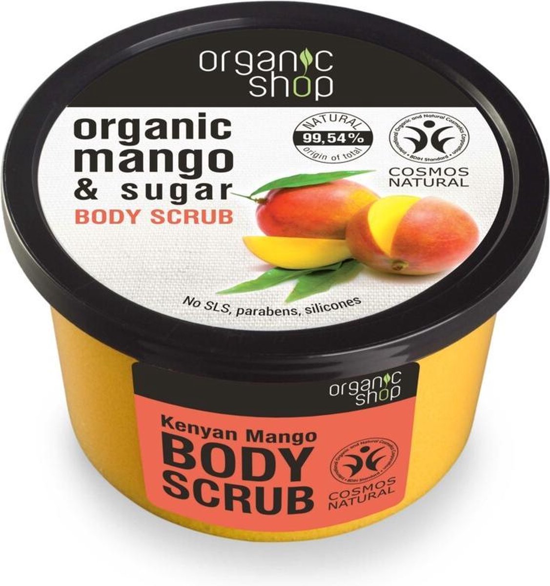 Organic Shop Foamy Body Scrub Kenyan Mango