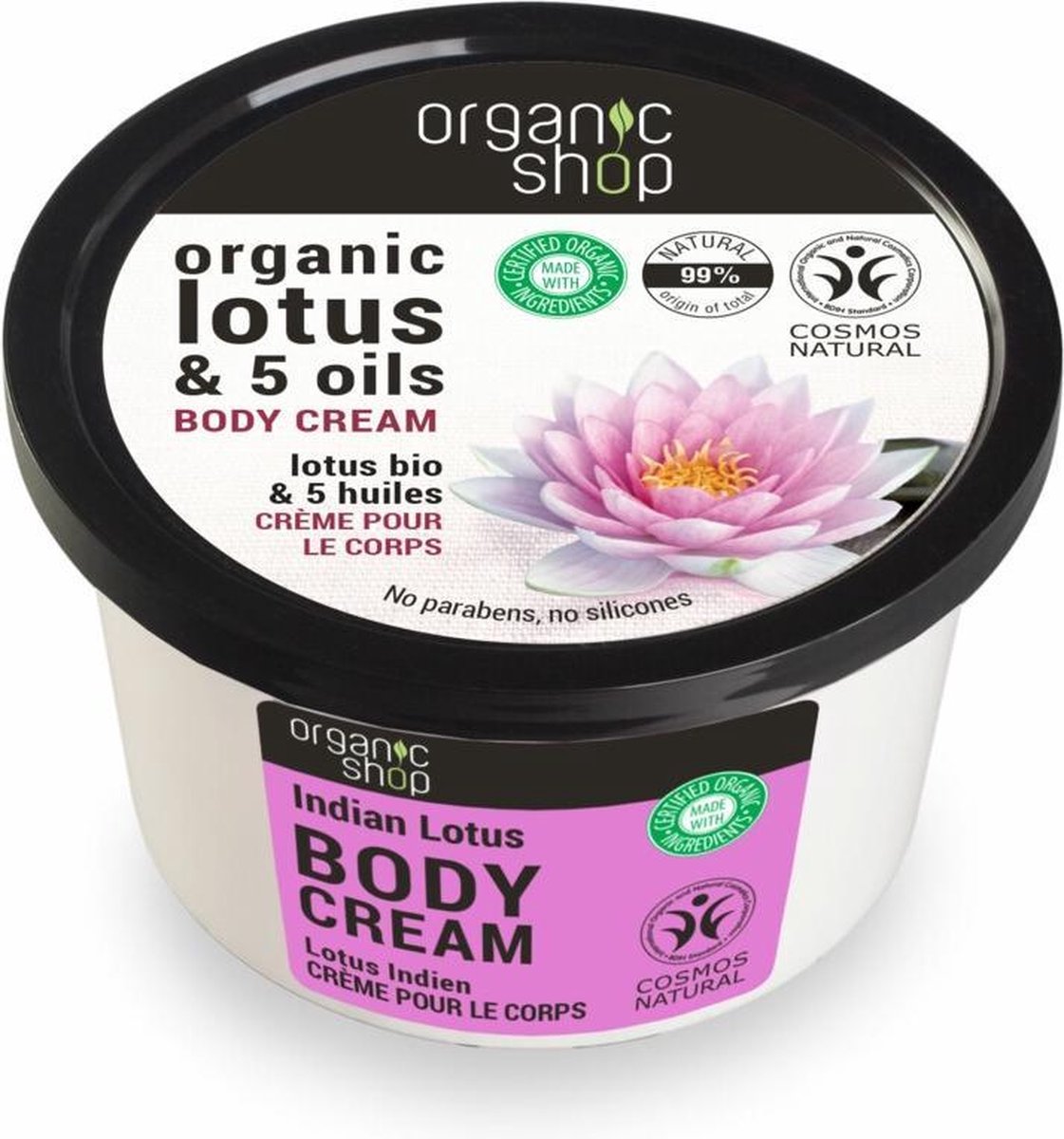 Organic Shop Body Cream Indian Lotus