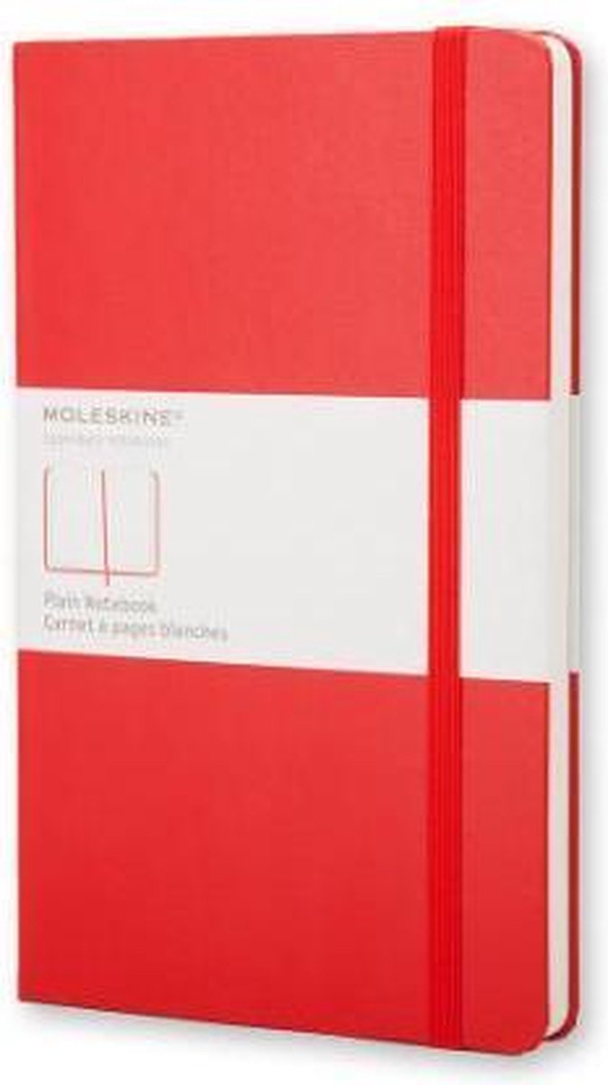 DEFAULT CONSTRUCTOR Moleskine Plain Notebook - Red - Hard Cover