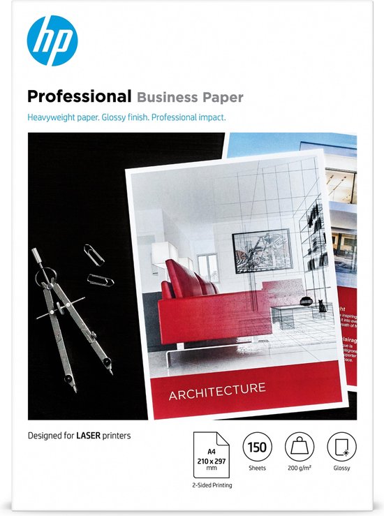 HP Laser Professional Business Paper – A4, Glossy, 200g