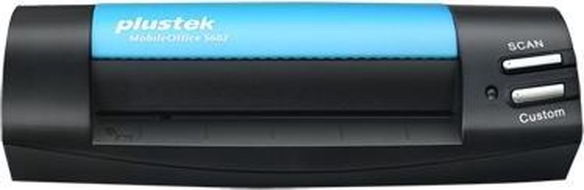 Plustek MobileOffice S602 1200 x 1200 DPI Visitekaartjesscanner, Blauw A6 - Zwart