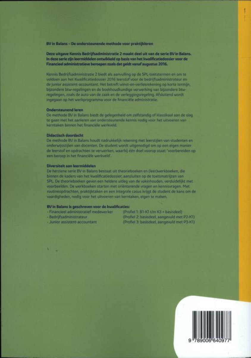 Kennis bedrijfsadministratie