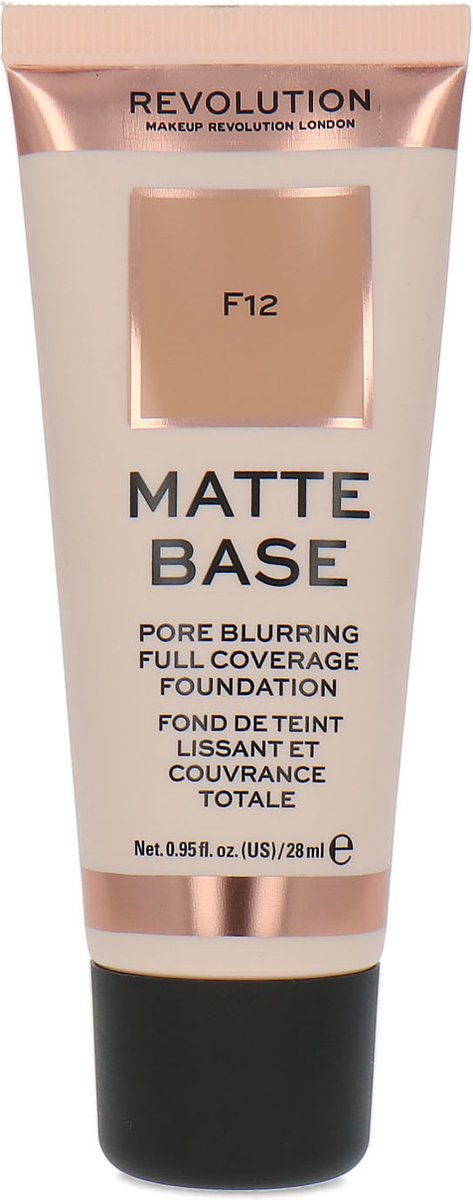 Revolution Beauty Matte Base Foundation F12