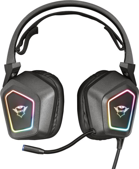 Trust GXT 450 Blizz RGB 7.1 Surround Gaming Headset - Zwart