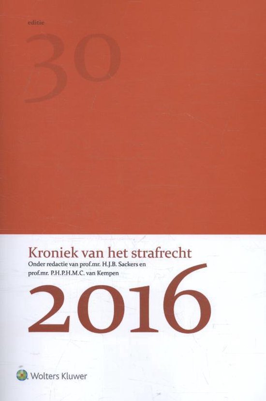 Kroniek van het strafrecht