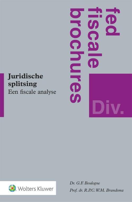 Wolters Kluwer Nederland B.V. Juridische splitsing