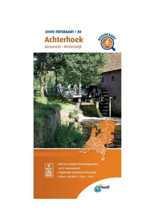 Fietskaart Achterhoek 1:66.666