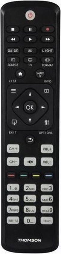 Thomson ROC1128PHI Vervangbare Afstandsbediening voor Philips-tv's - Zwart
