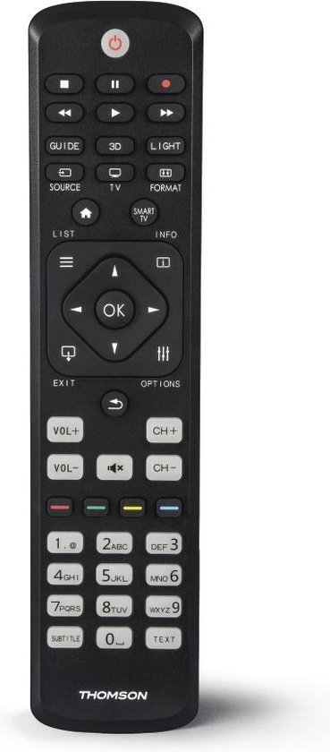Thomson ROC1128PHI Vervangbare Afstandsbediening voor Philips-tv's - Zwart