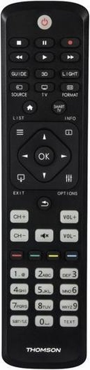 Thomson ROC1128PHI Vervangbare Afstandsbediening voor Philips-tv's - Zwart