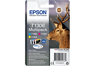 Epson T1306 Multipack XL 3-kleuren CMY DURABrite Ultra Ink