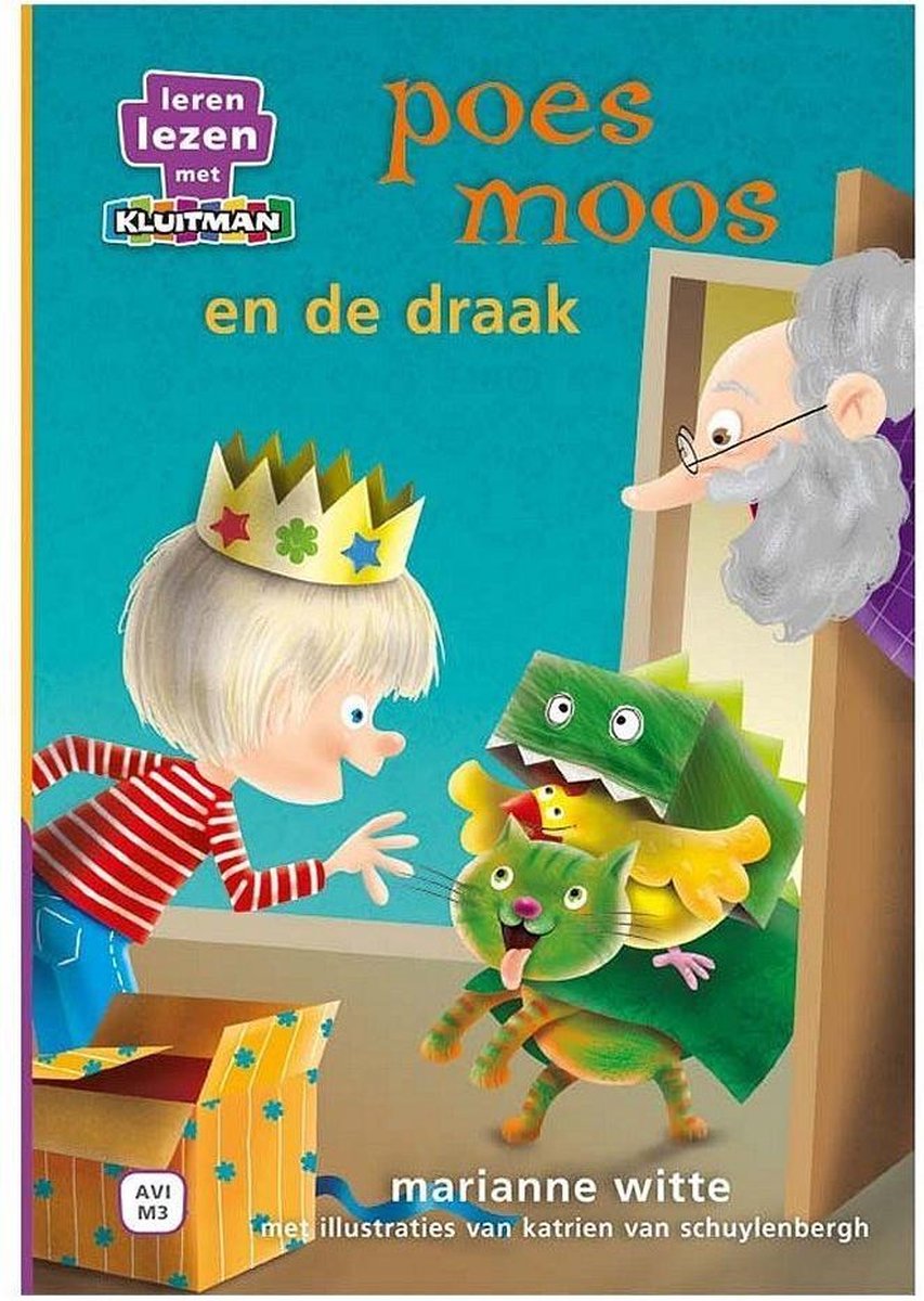 Leren lezen met Kluitman Poes Moos en de draak