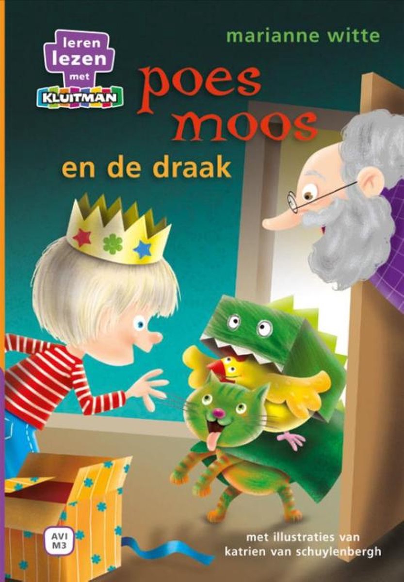 Leren lezen met Kluitman Poes Moos en de draak