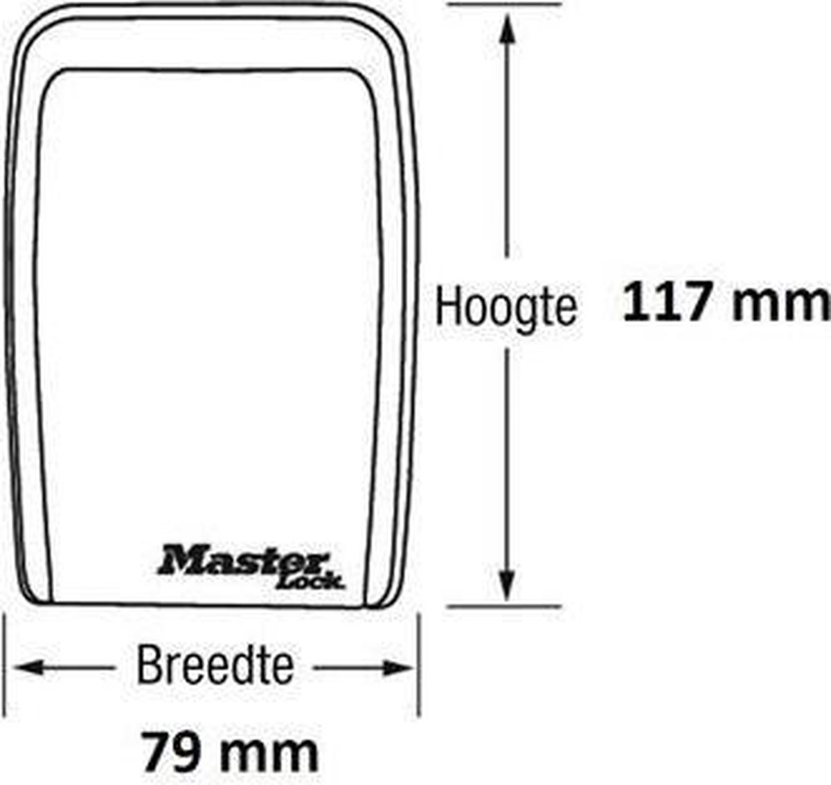 Masterlock Sleutelkluis Zonder Beugel - Zink