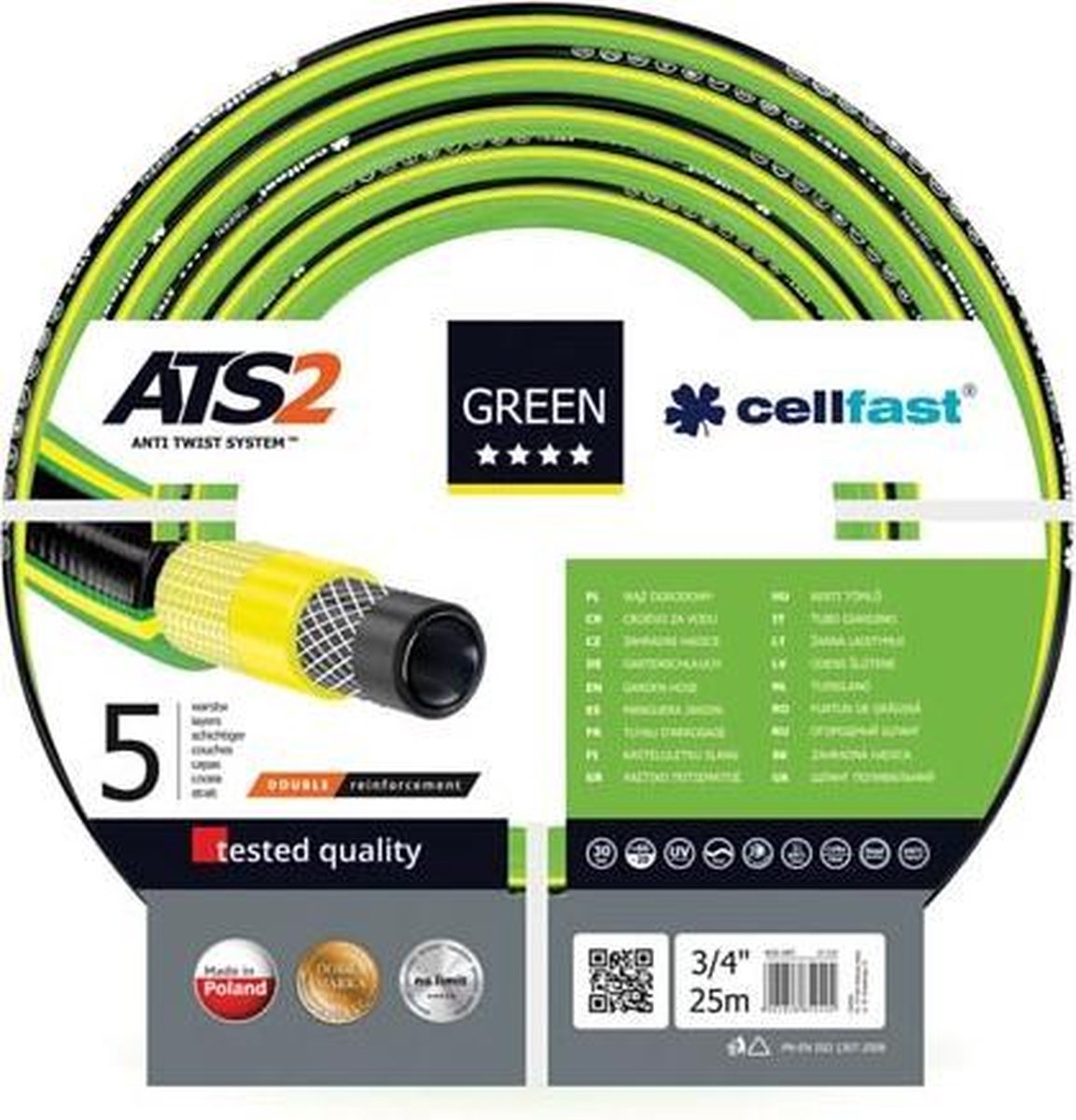 Huismerk Cellfast - Tuinslang - Green Ats2 - 3/4"" - 25 M