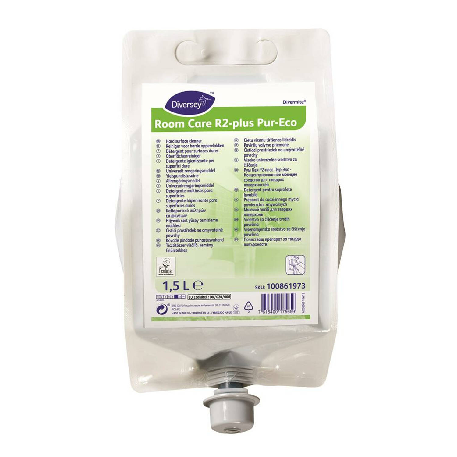 Huismerk Diversey Room Care R2 Plus Pur-eco 1,5l