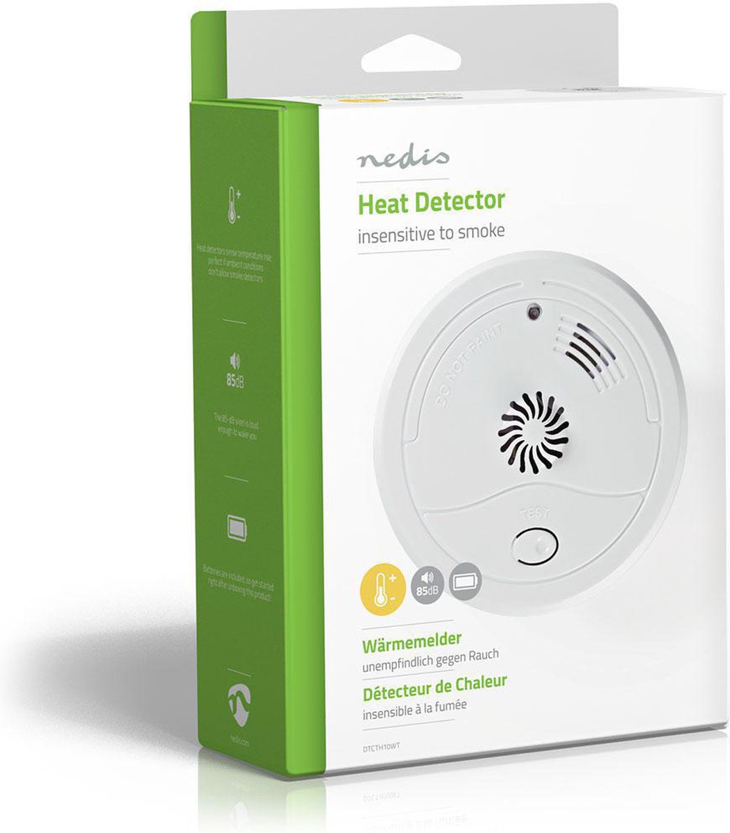 Nedis Hittemelder - Dtcth10wt - Wit