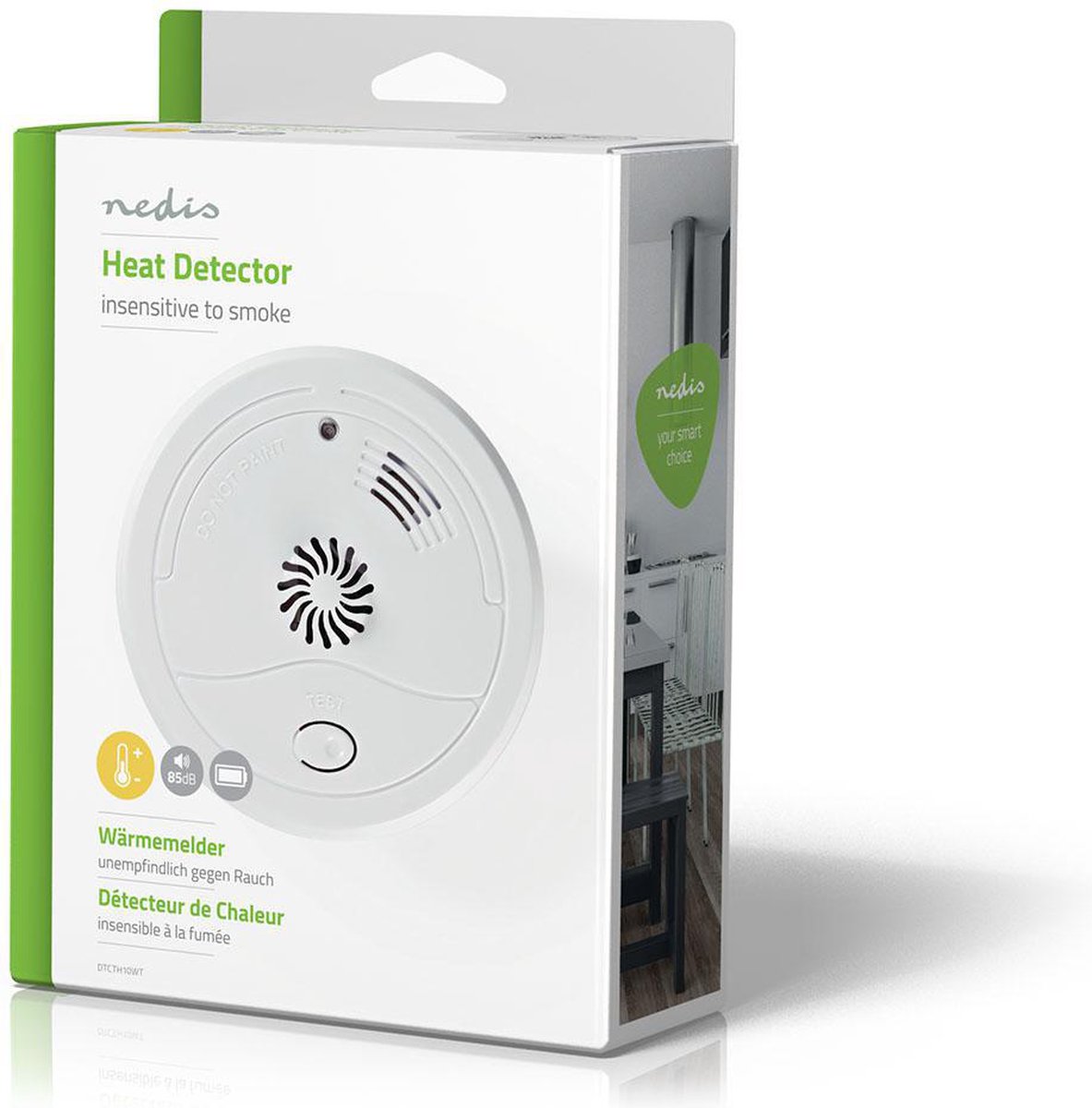 Nedis Hittemelder - Dtcth10wt - Wit
