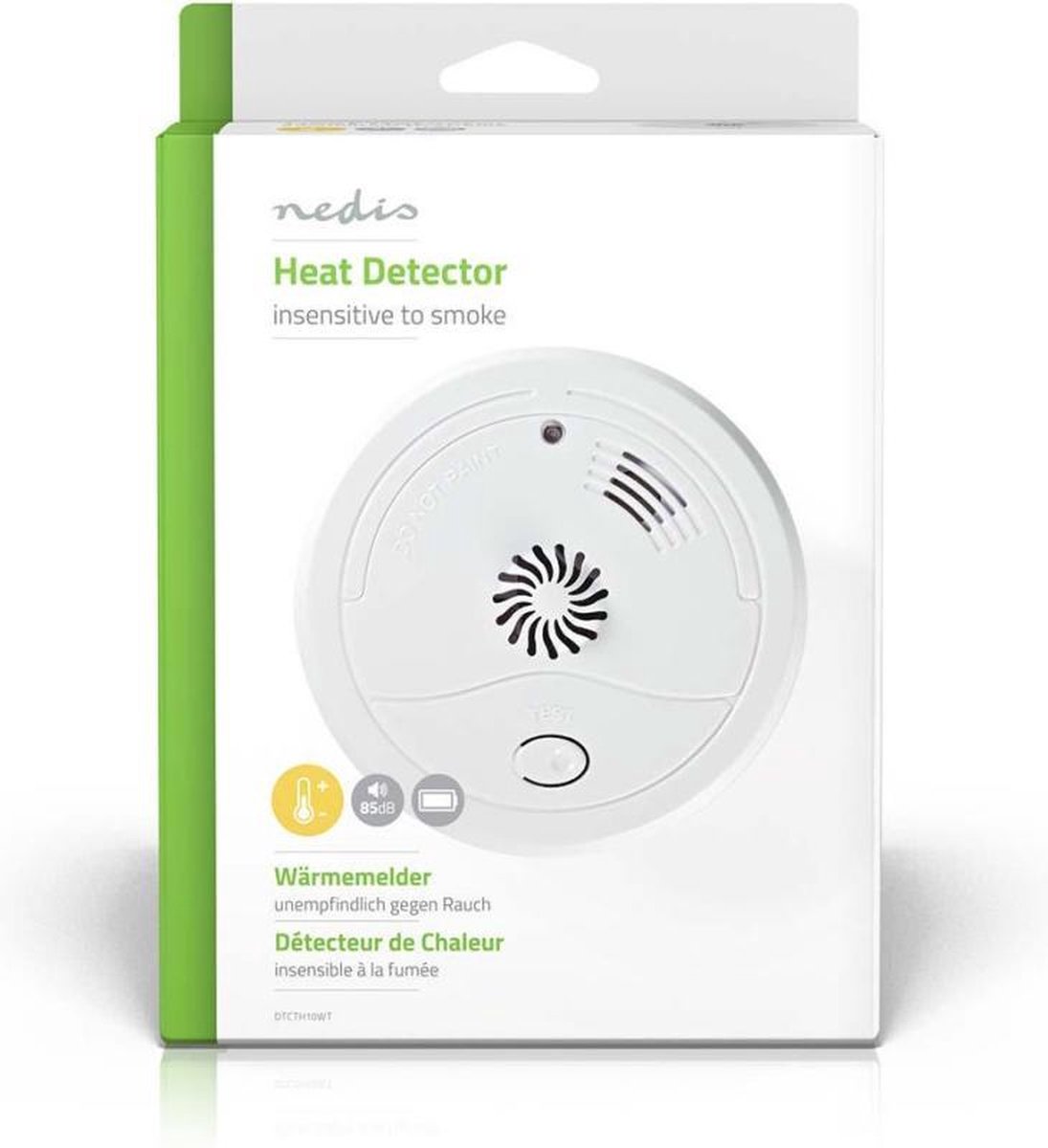 Nedis Hittemelder - Dtcth10wt - Wit