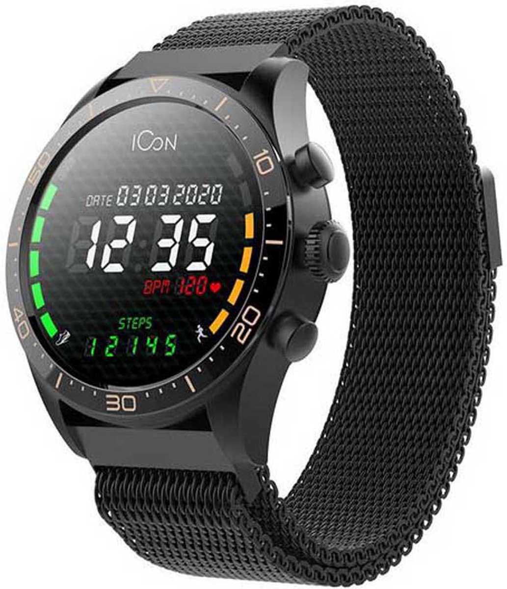 Forever Smartwatch Amoled Icon Aw-100 Zwart