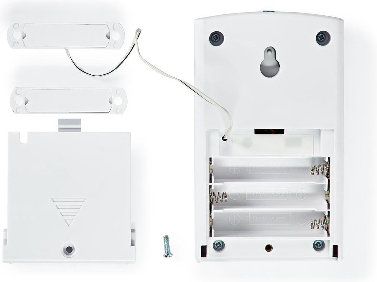Nedis Deurstop-raamalarm - Alrmd30wt - Wit