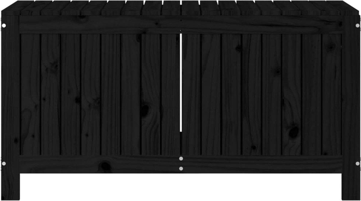 Vidaxl Tuinbox 115x49x60 Cm Massief Grenenhout - Zwart