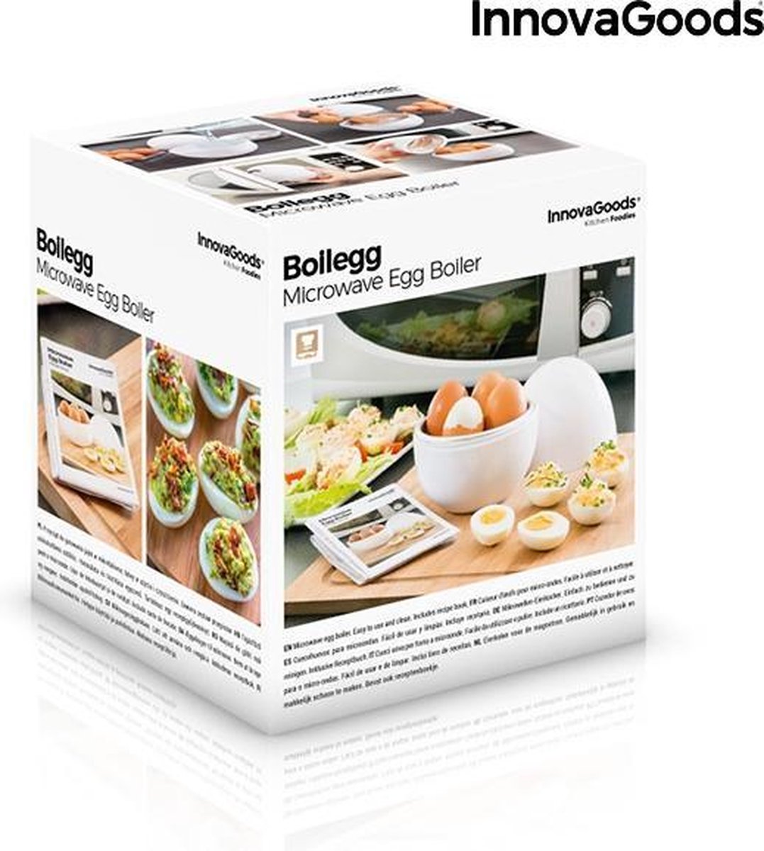 Innovagoods Eierkoker Voor De Magnetron Met Receptenboekje Boilegg