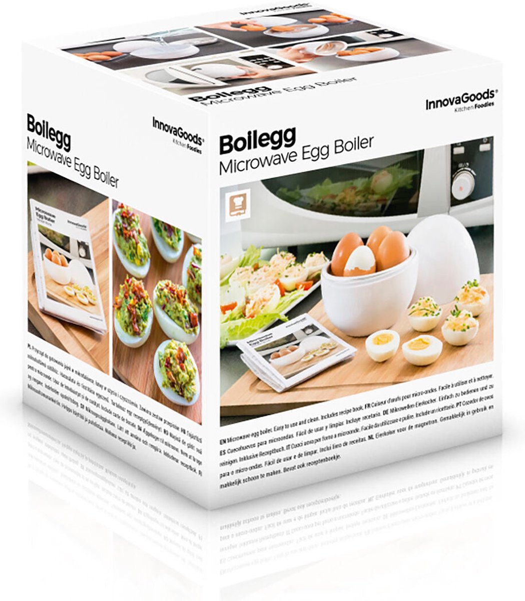 Innovagoods Eierkoker Voor De Magnetron Met Receptenboekje Boilegg