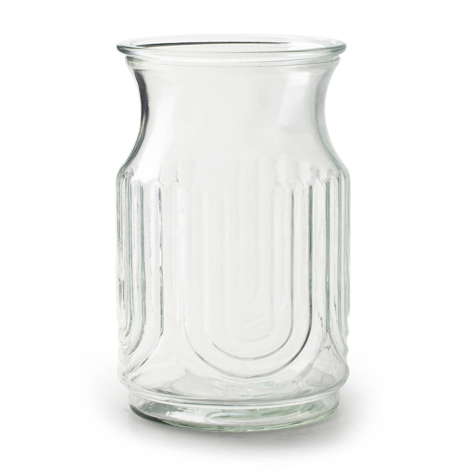 Bloemenvaas - Helder/transparant Glas - H20 X D12.5 Cm - Vazen