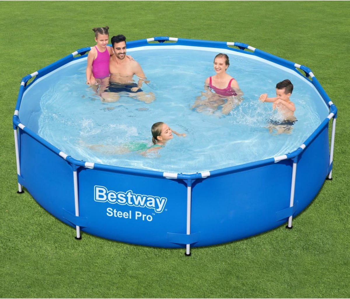 Bestway - Steel Pro - Opzetzwembad - 305x76 Cm - Rond - Blauw