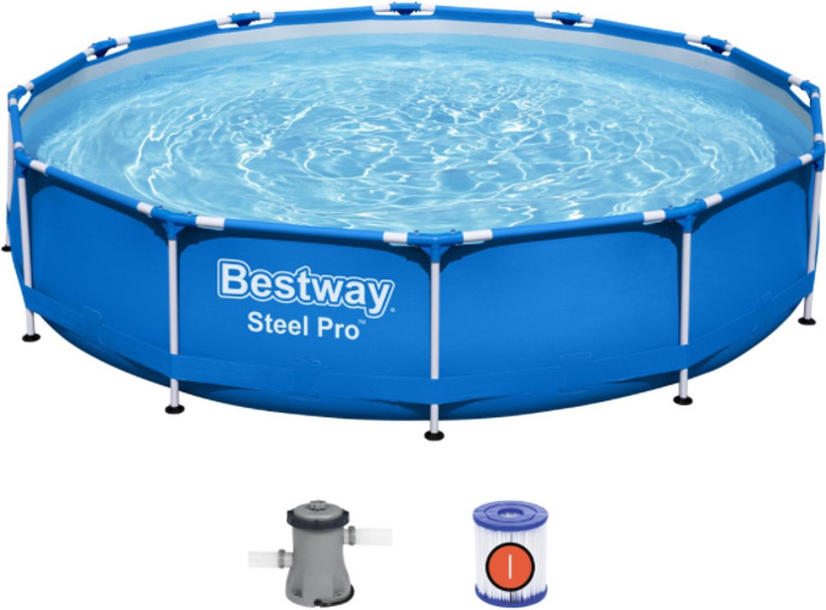 Bestway - Steel Pro - Opzetzwembad - 366x76 Cm - Rond