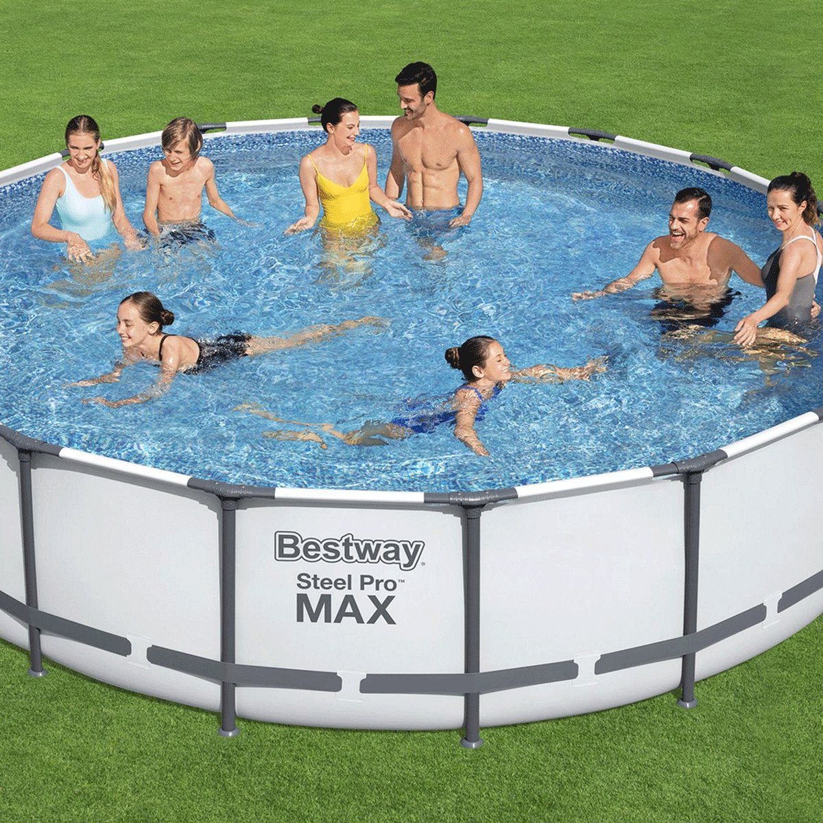Bestway - Steel Pro Max - Opzetzwembad Inclusief Filterpomp En Accessoires - 549x122 Cm - Rond