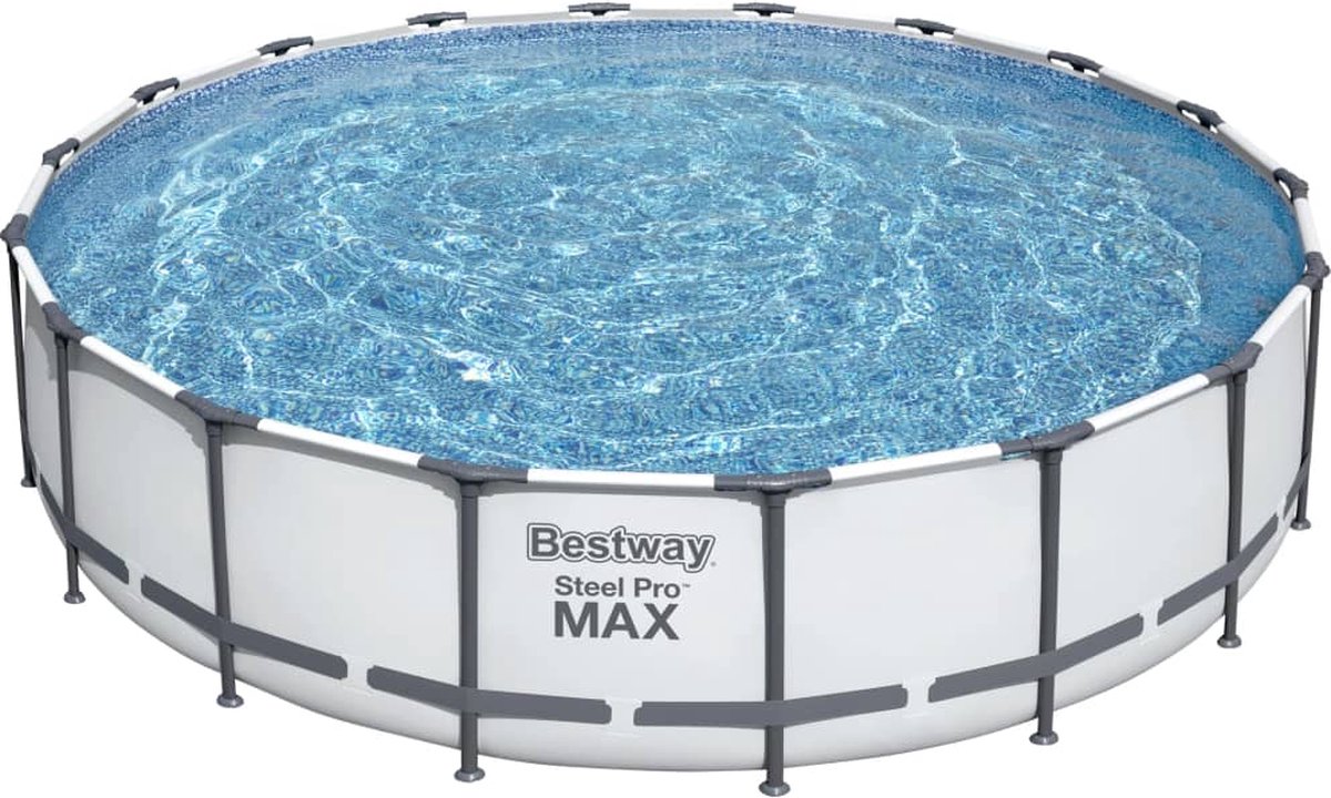 Bestway - Steel Pro Max - Opzetzwembad Inclusief Filterpomp En Accessoires - 549x122 Cm - Rond