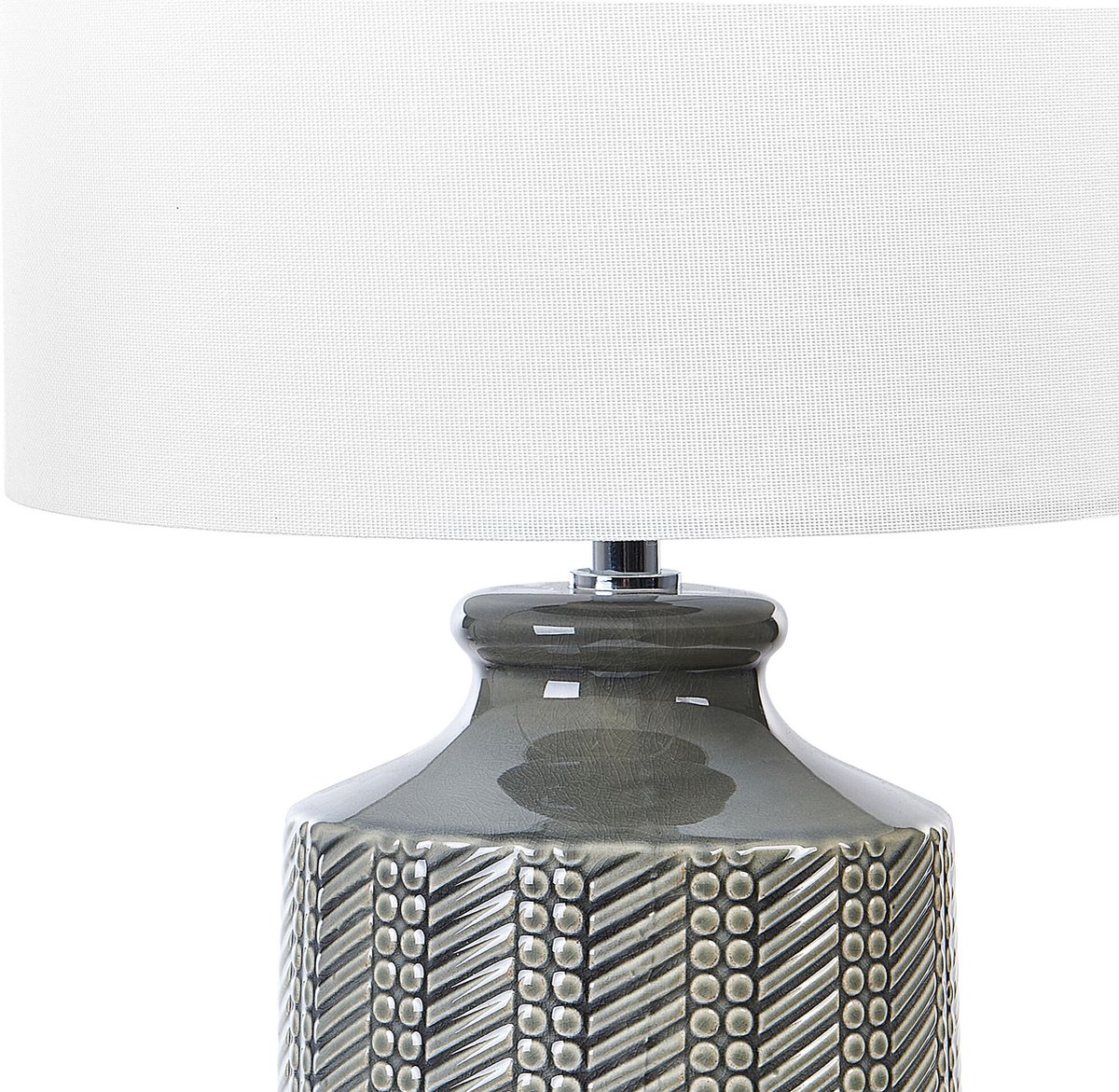 Beliani Esperance - Tafellamp--keramiek - Grijs