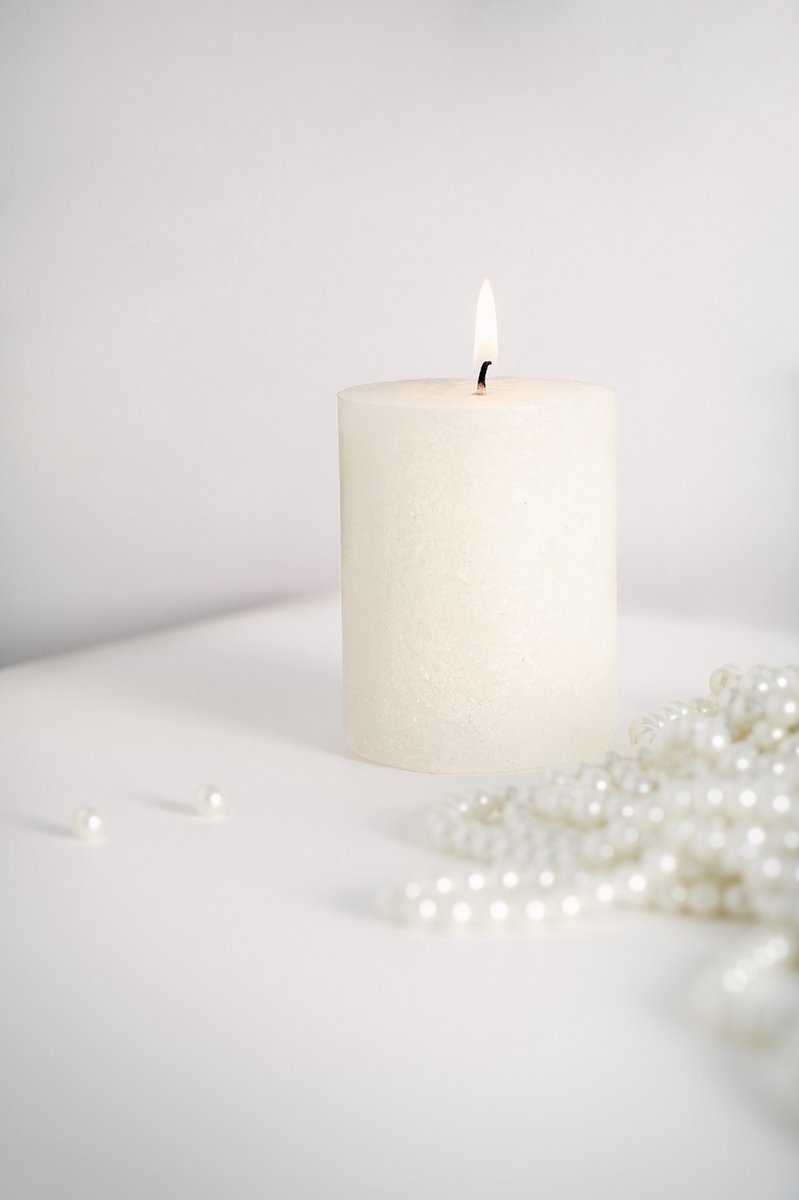 Bolsius Rustiek Shine Stompkaars 100/50 Soft Pearl - Geel