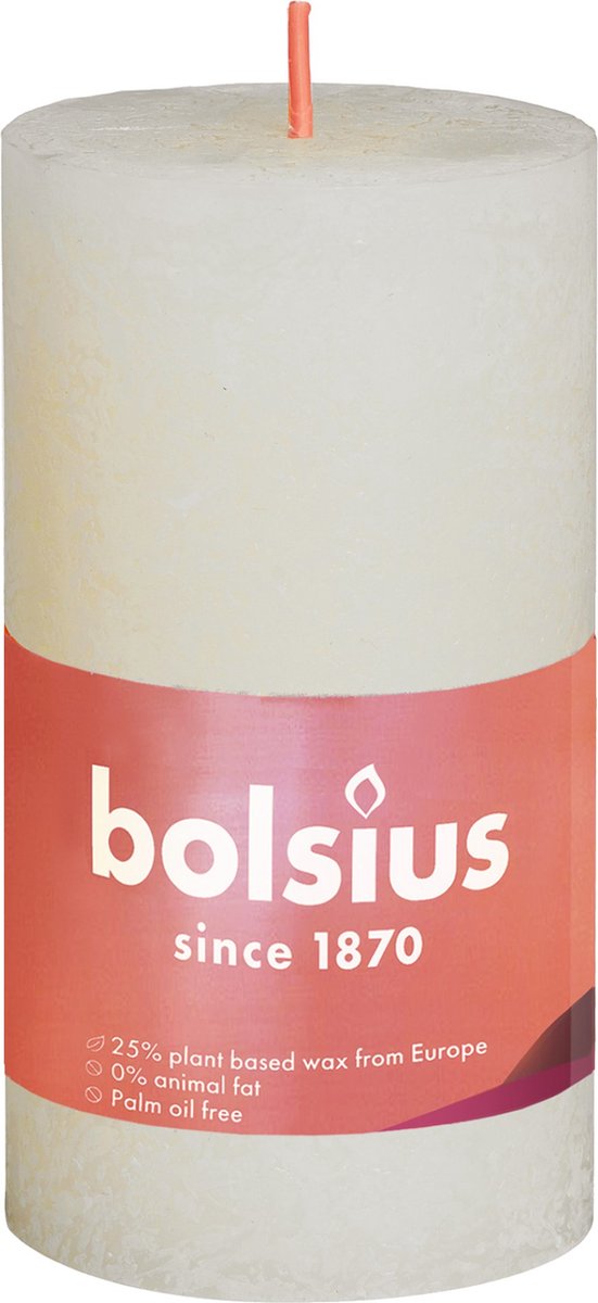 Bolsius Rustiek Shine Stompkaars 100/50 Soft Pearl - Geel