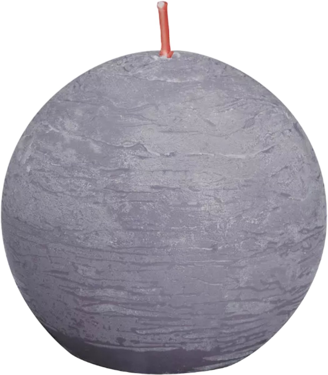 Bolsius Rustiek Shine Bolkaars Diameter76mm Frosted Lavender - Paars