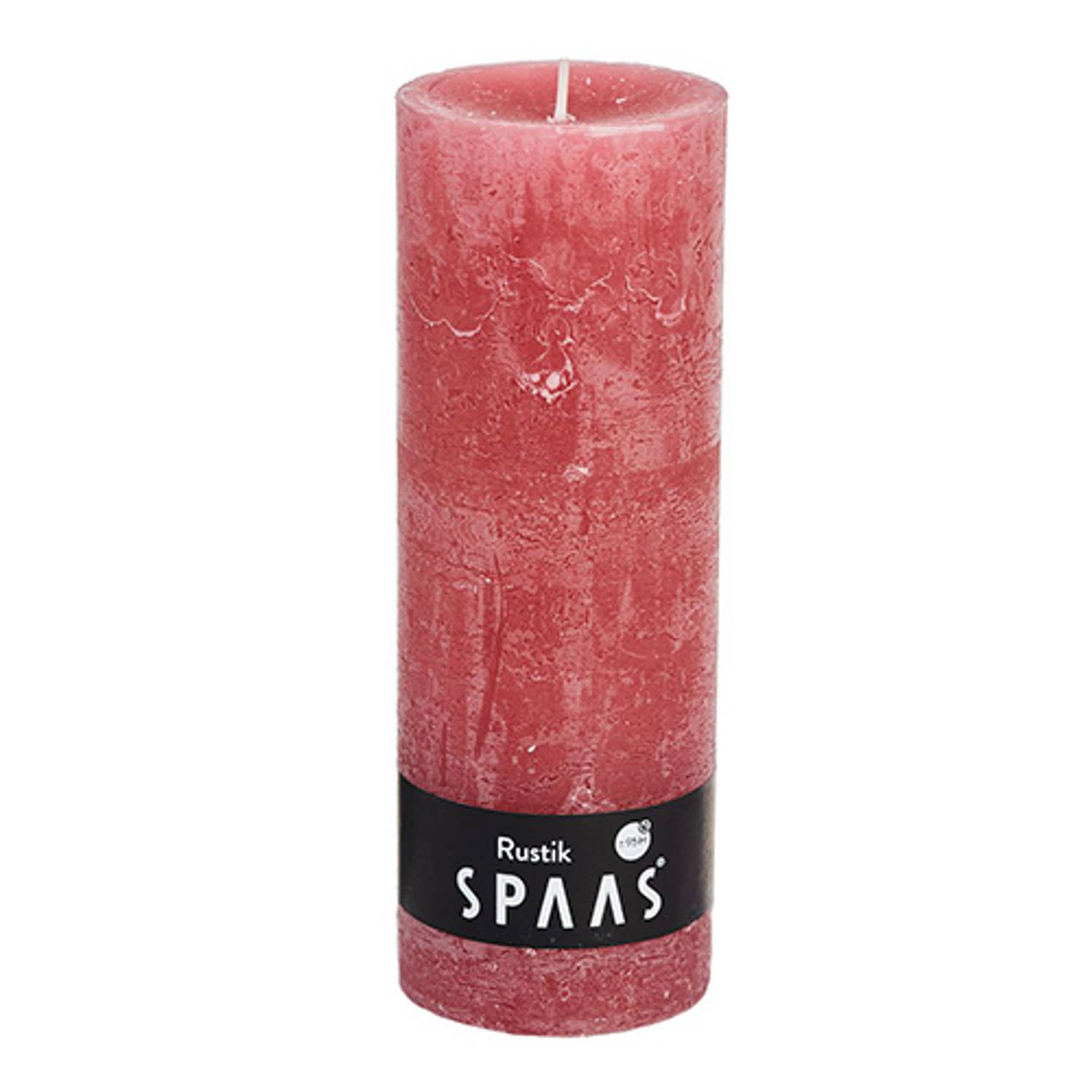 Spaas Rustieke Cilinderkaars 68/190 - Oud - Roze