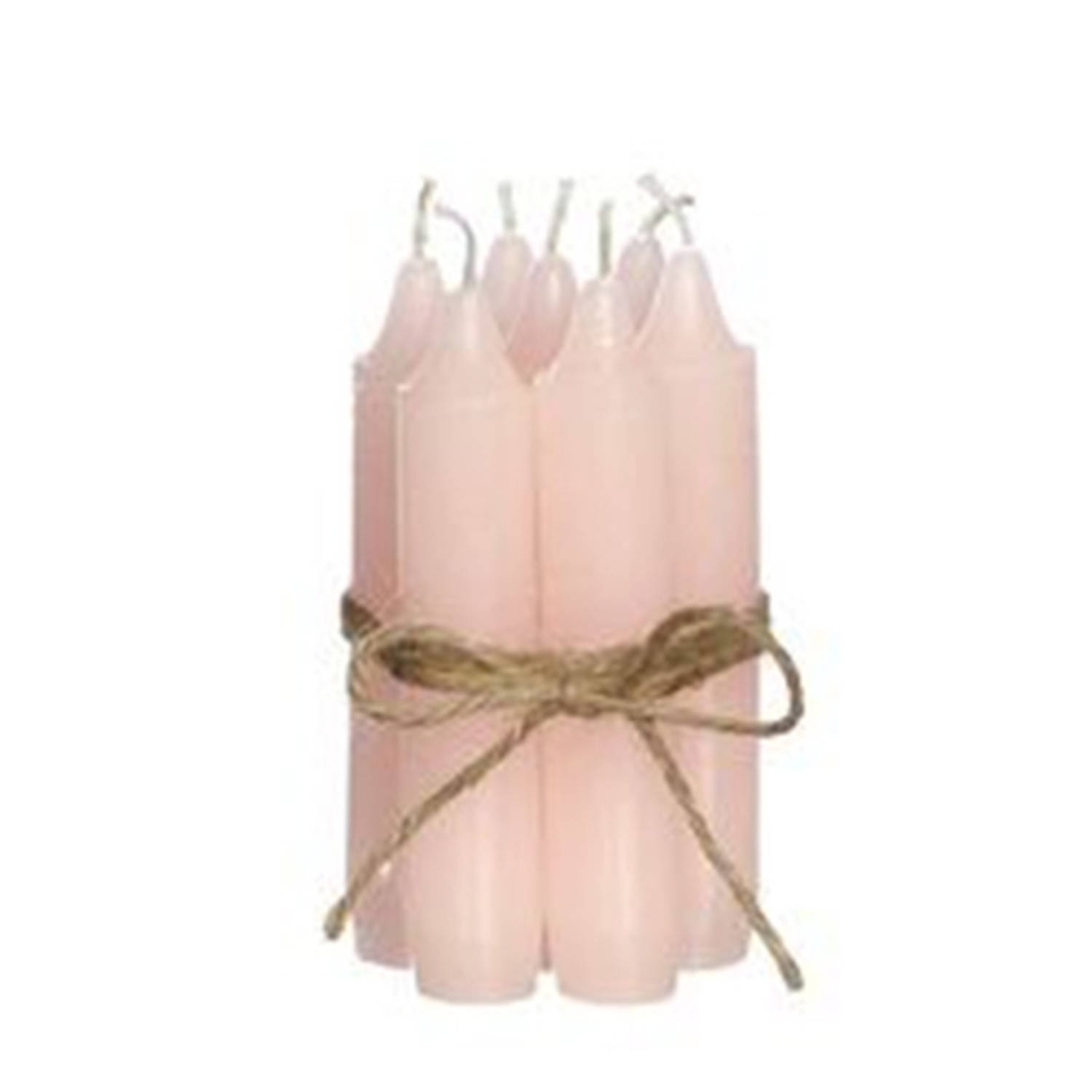 Decoris Tafelkaarsjes Pink - 7 St. - Roze