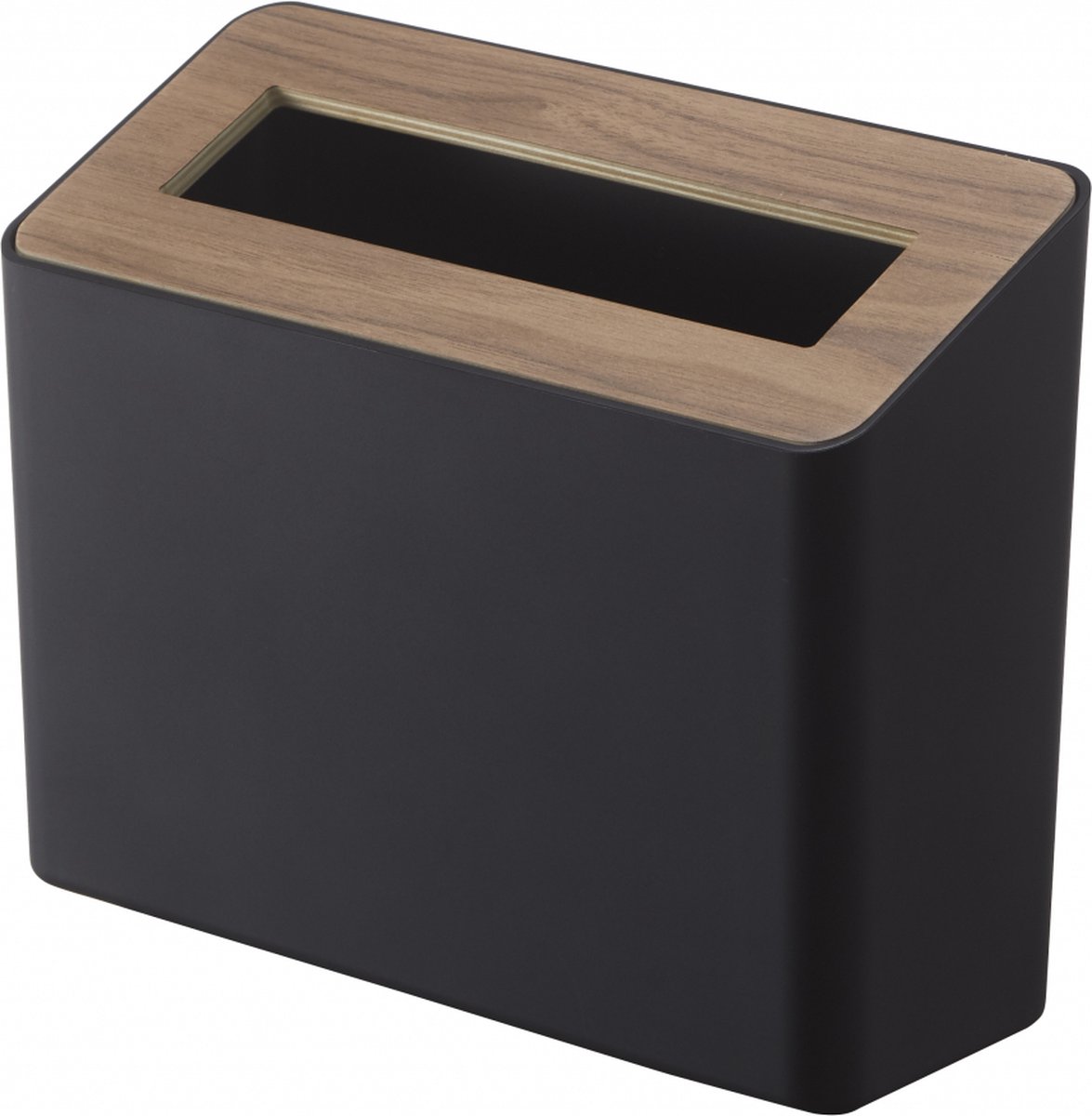 Yamazaki Table Trash Can - Rin - Black - Zwart