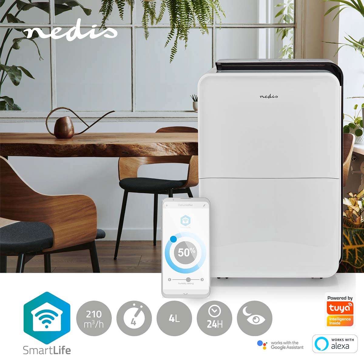 Nedis Smartlife Luchtontvochtiger - Dehu30wtw