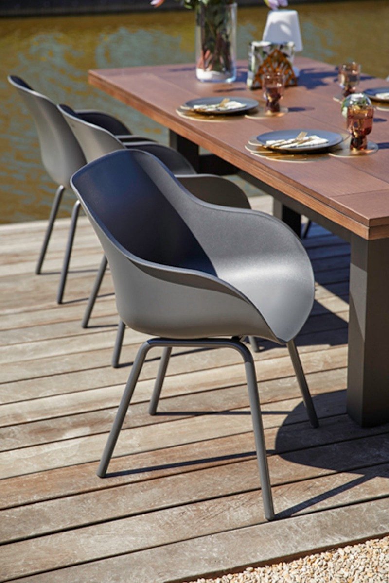 Hartman Sophie Elegance Rondo Diningstoel - Set van 2 - Grijs