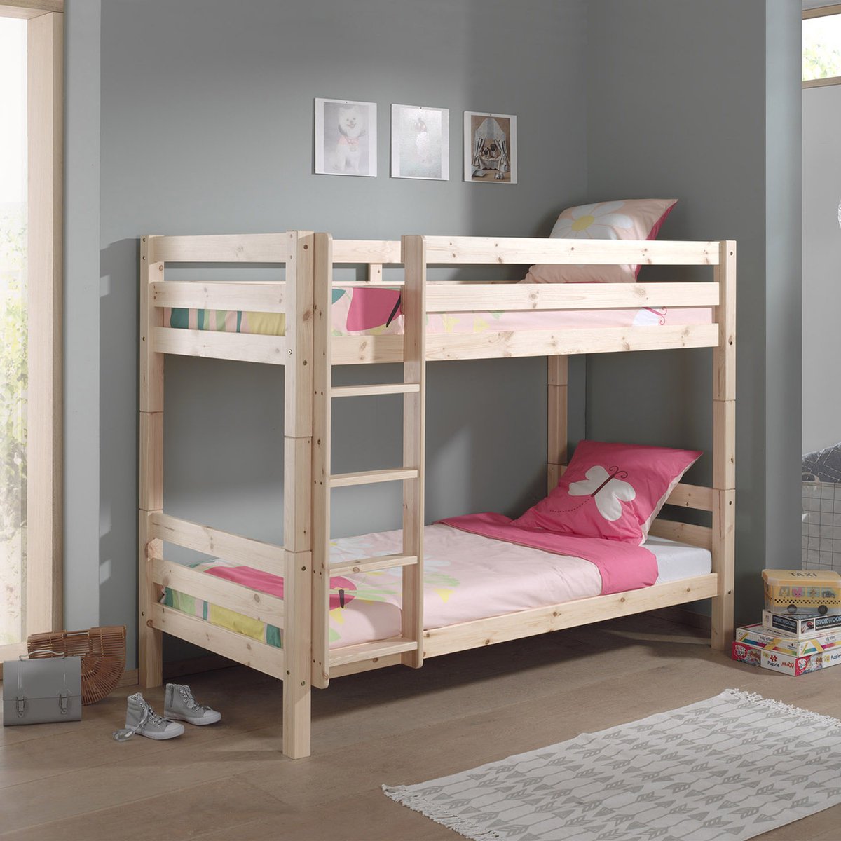 Vipack Pino Stapelbed 90 x 200 cm - Bruin